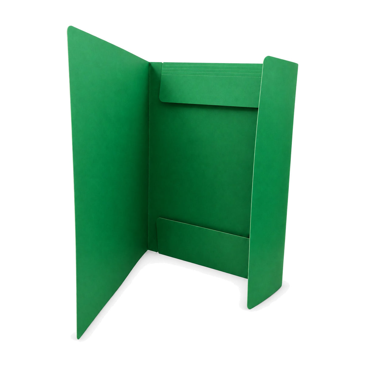 A4 Elastic Band Folder - Green Open - Office R Us