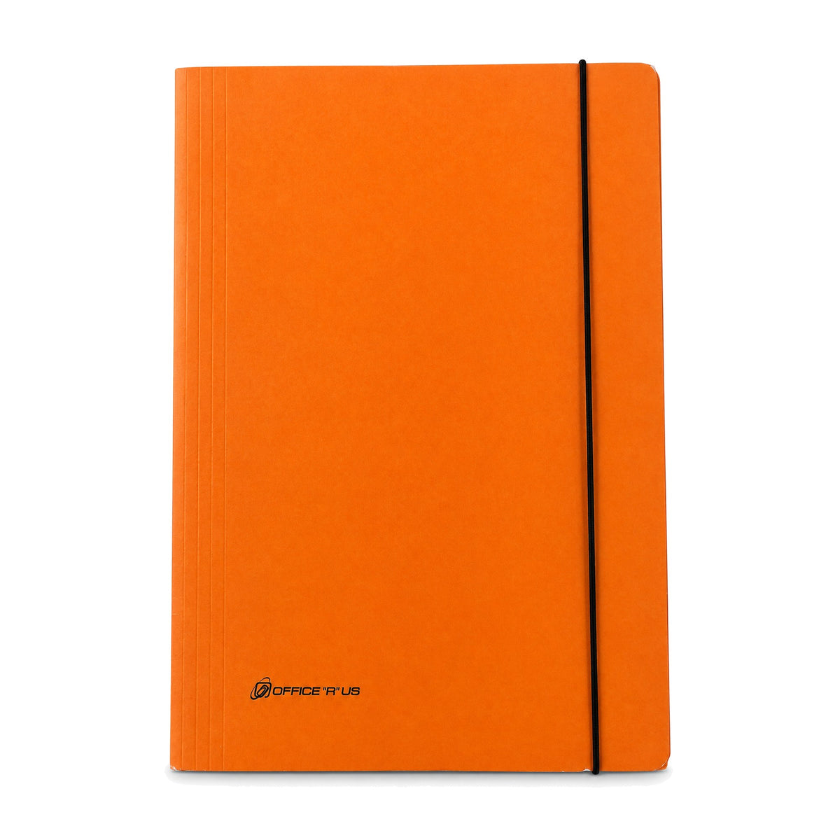A4 Elastic Band Folder - Orange Front Cover - Office R Us
