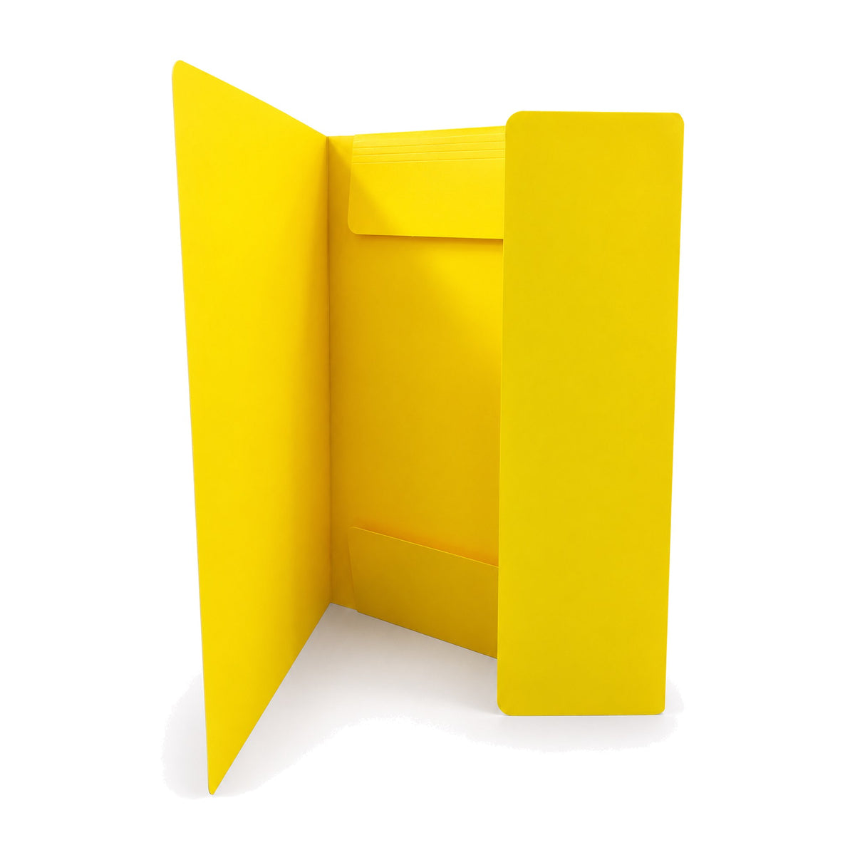 A4 Elastic Band Folder - Yellow Open - Office R Us