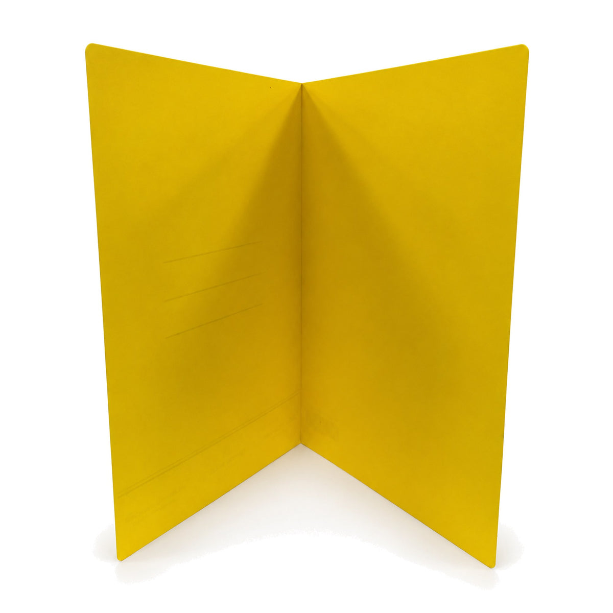 FC Square Cut Folder - Yellow Open - Office R Us