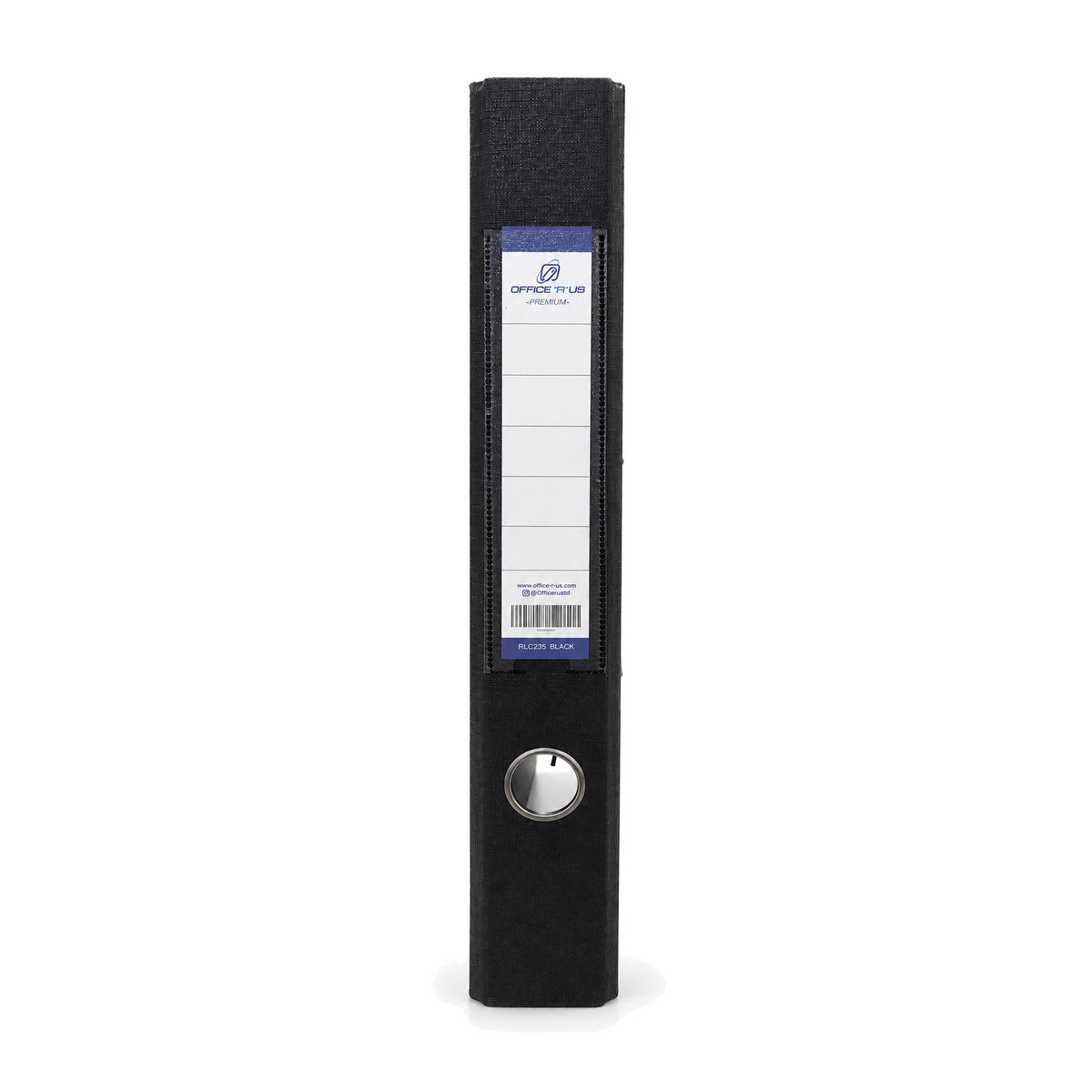 PP/PP Lever Arch File FC 2" - Black Spine - Office R Us