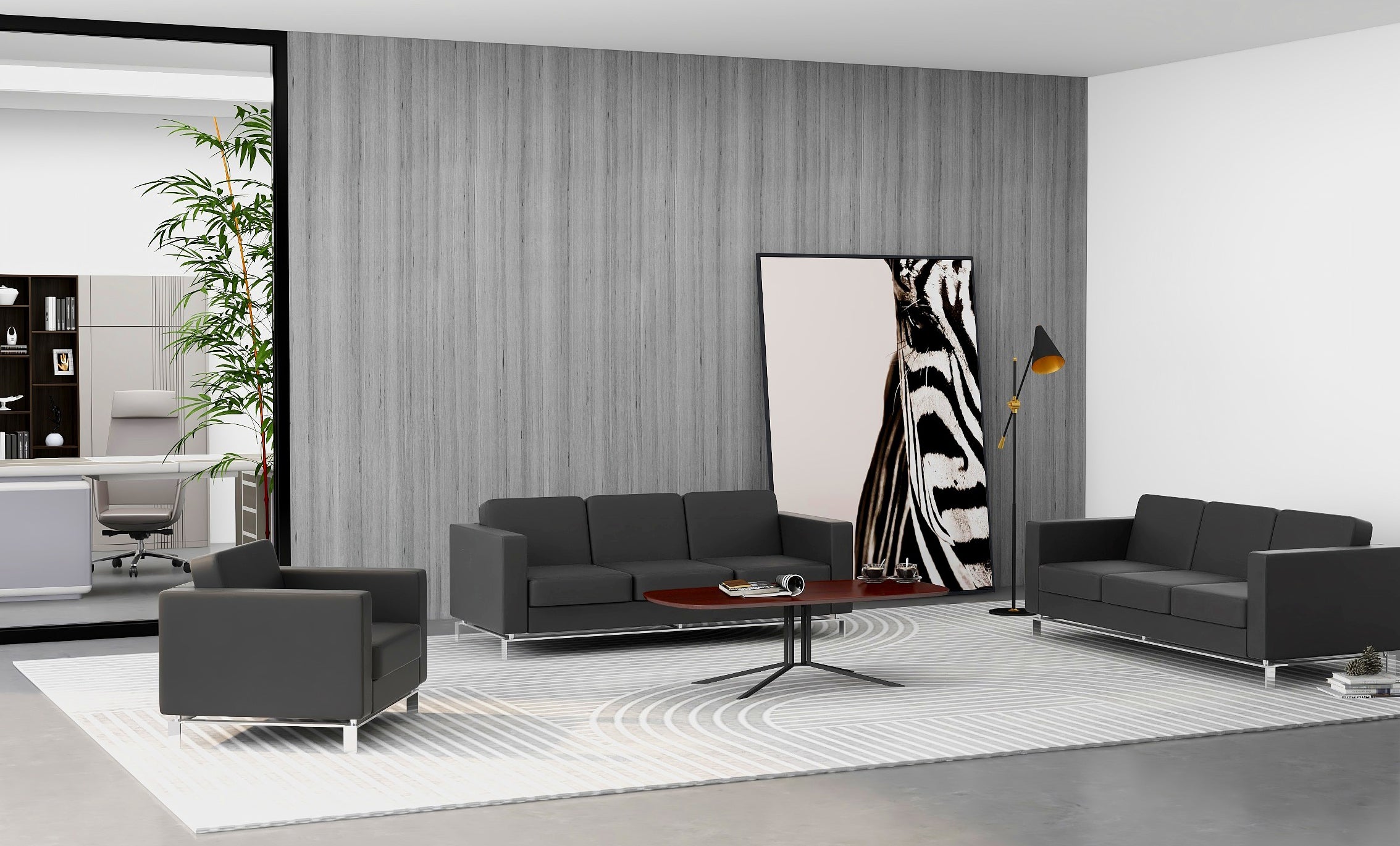 S42 – PU Sofa, 3-Seater