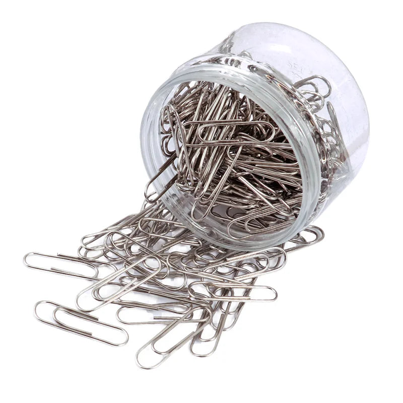 Nickel Office Paper Clips 28mm – Box of 150