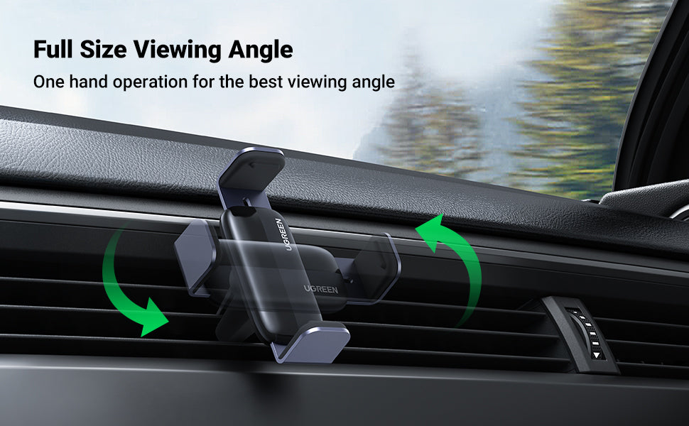 UGREEN Air Vent Phone Holder (Black) - View 4 - Office R Us