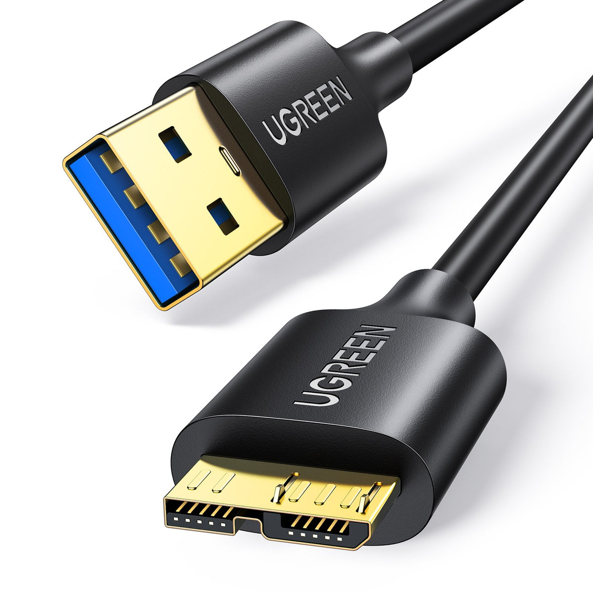 UGREEN USB 3.0 A Male to Micro USB 3.0 Male Cable (0.5m, Black) - Office R Us Lagos