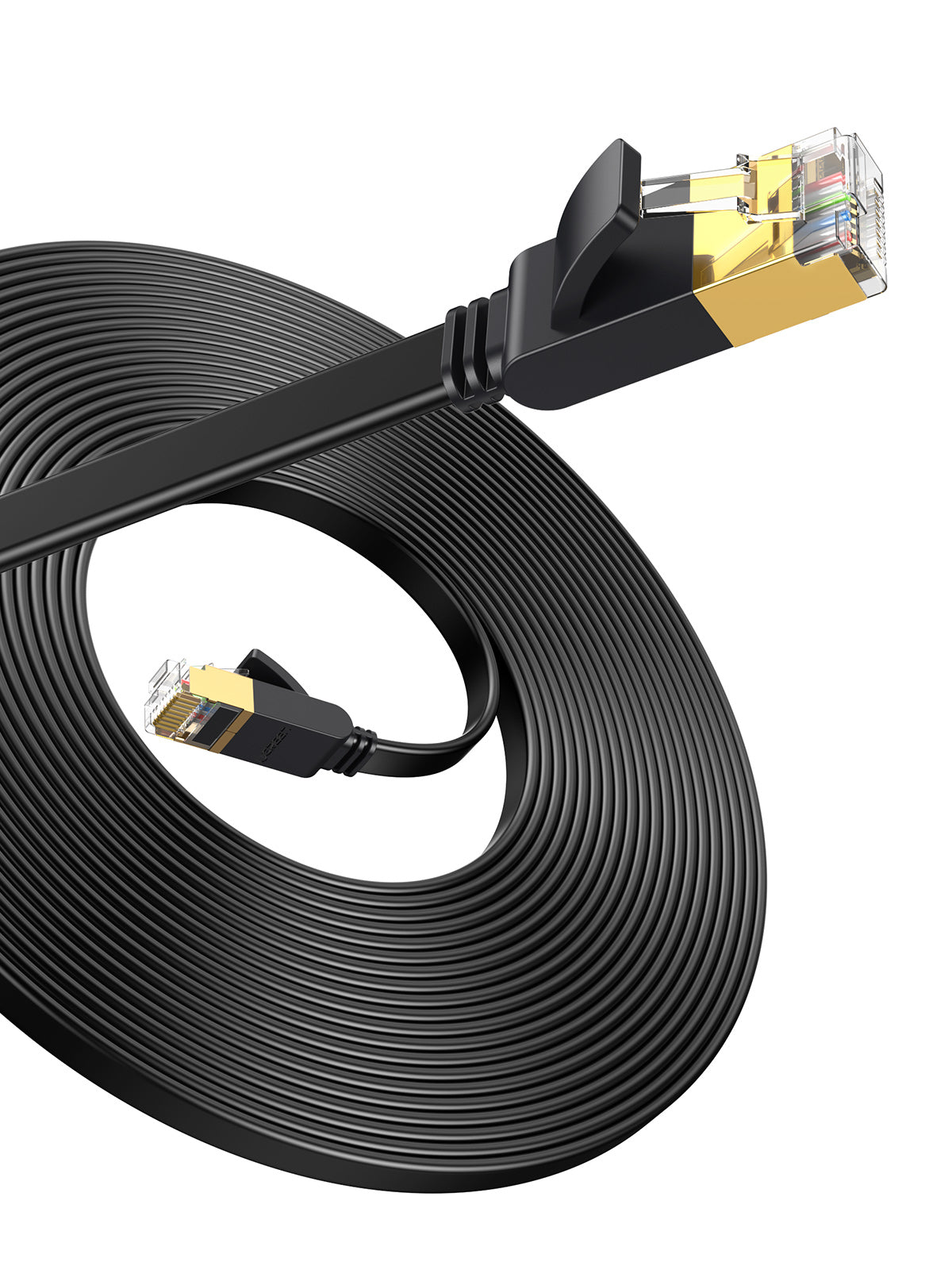 UGREEN Cat 7 U/FTP LAN Flat Cable (10m, Black) - Office R Us Lagos