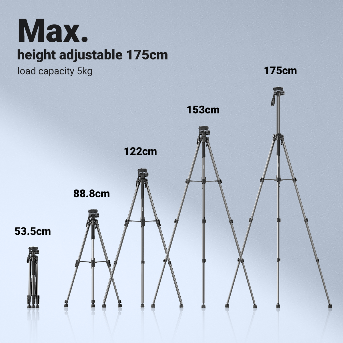 UGREEN Professional Tripod for Phone & Camera - View 5 - Office R Us