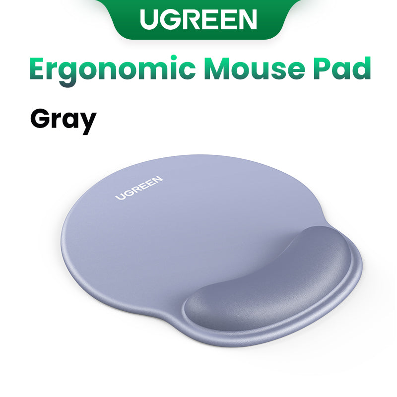 UGREEN Ergonomic Mouse Pad with Wrist Rest (LP668) - Gray - Office R Us
