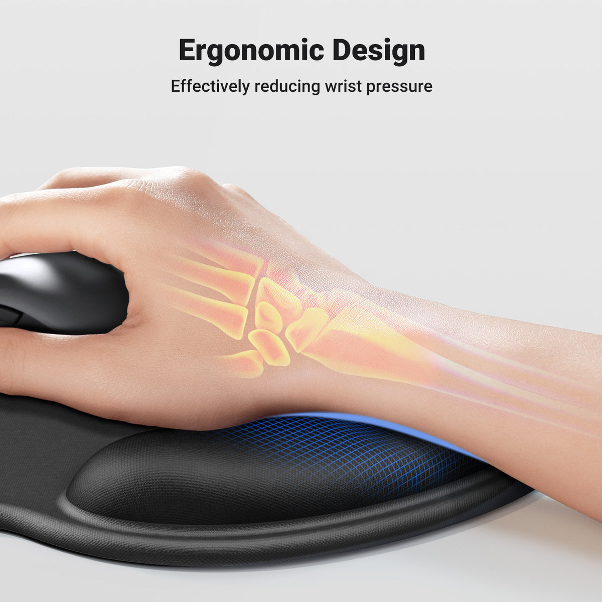 UGREEN Ergonomic Mouse Pad with Wrist Rest (LP668) - View 4 - Office R Us