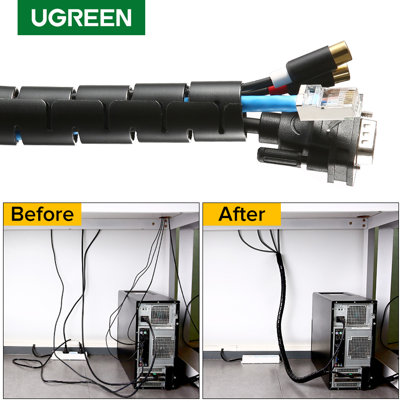 UGREEN Protection Tube DIA 25mm (3m, Black) - View 3 - Office R Us
