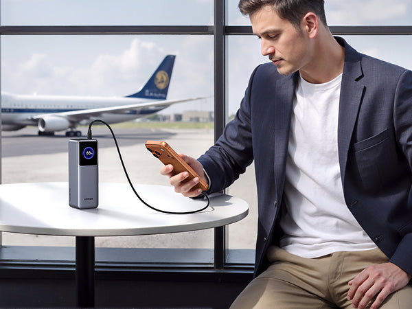 UGREEN 25000mAh 200W Fast Charging Power Bank (Gray) - View 3 - Office R Us