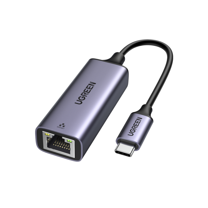 UGREEN USB Type C to 10/100/1000M Ethernet Adapter (Space Gray) - Office R Us Lagos