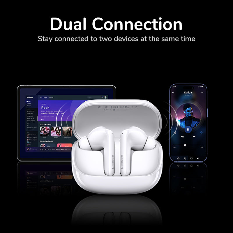 UGREEN EchoBuds Magic (White) - View 6 - Office R Us