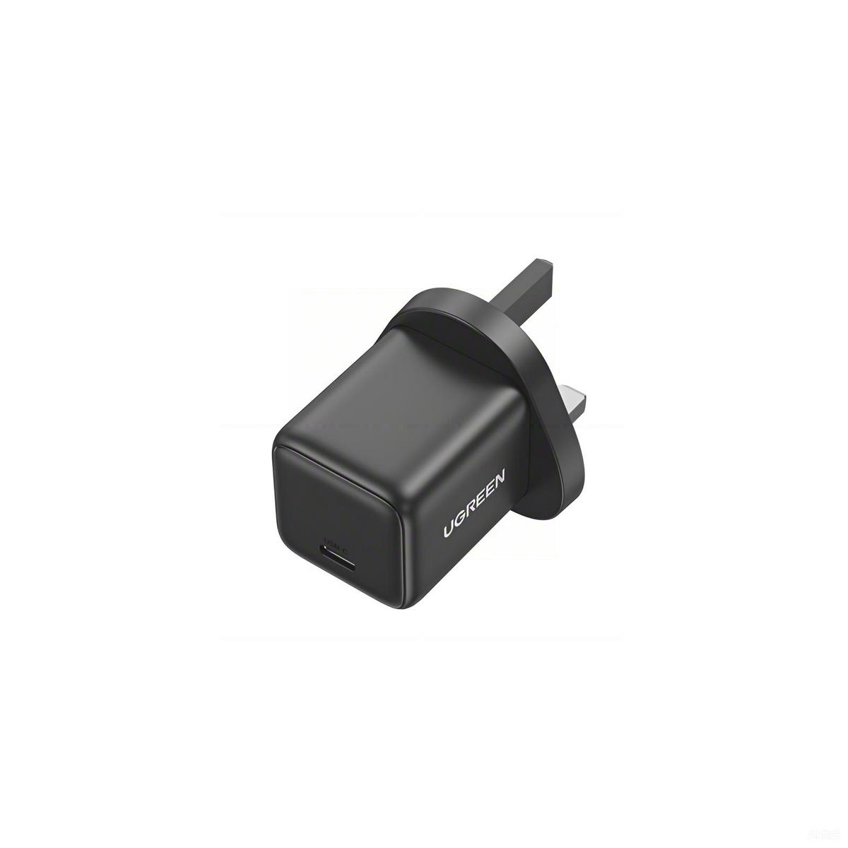 UGREEN 20W USB-C GaN Fast Charger UK (Space Gray) - View 2 - Office R Us