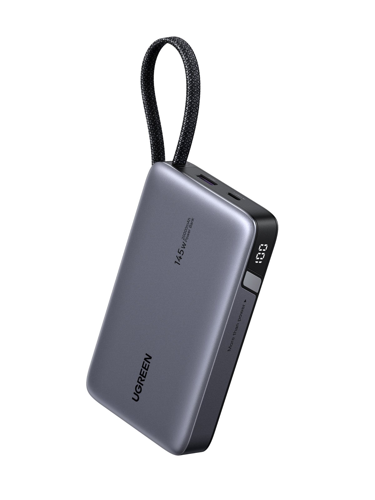 UGREEN 145W Power Bank with Built-in Cable (Gray) - Office R Us Lagos