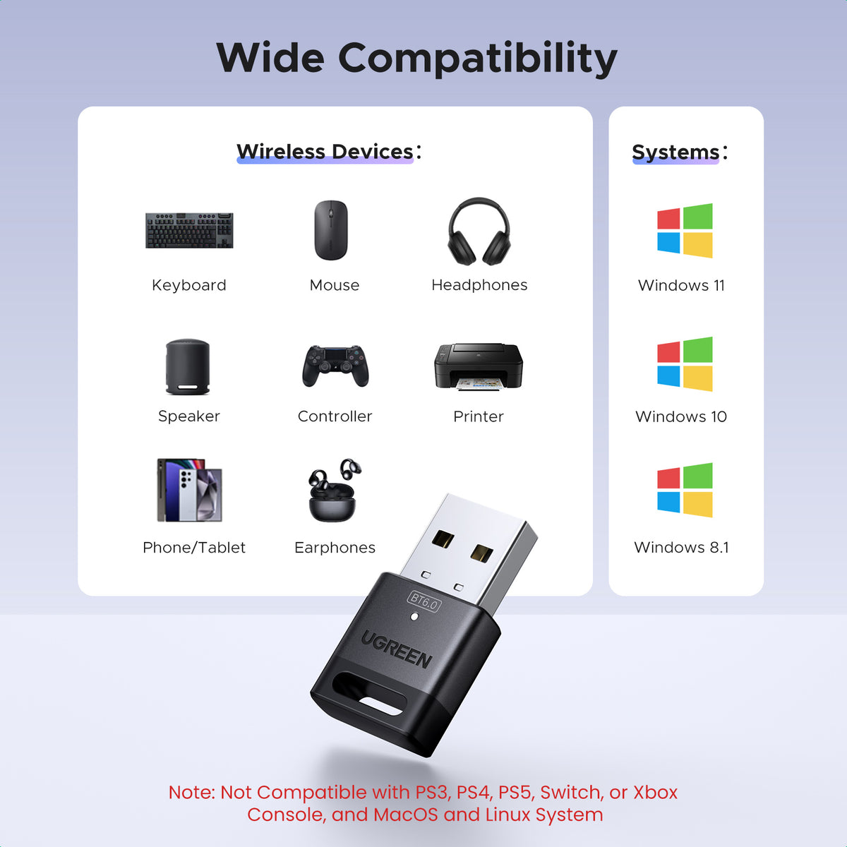 UGREEN Bluetooth Adapter - View 5 - Office R Us