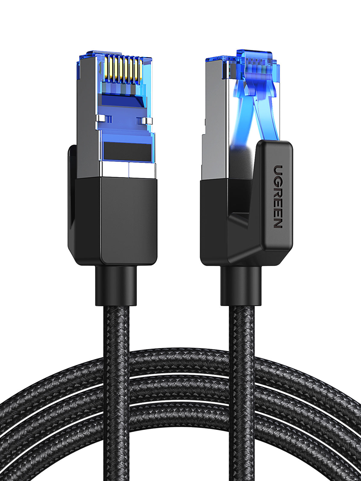 UGREEN CAT8 Shielded Round Braided Cable Modular Plugs (2m) - Office R Us Lagos