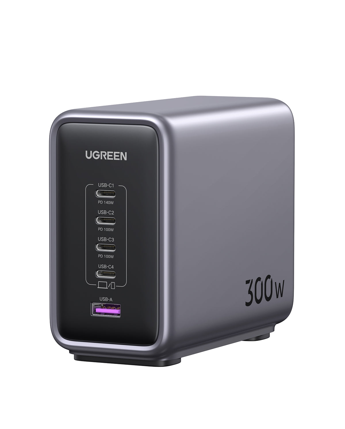 UGREEN Nexode 300W 5-Port PD GaN Fast Charger UK (Black) - Office R Us Lagos