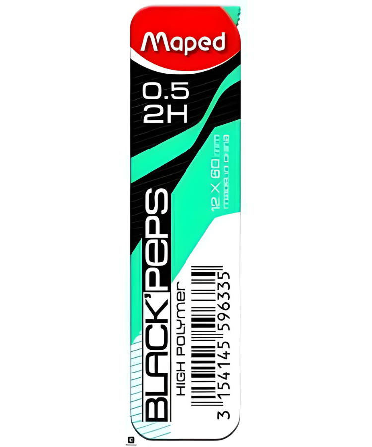 Maped Leads For Graphite Pencil - 2H - 0.5 Mm