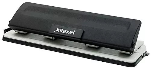 Rexel V416 Value 4 Hole 16 Sheet Punch – Black