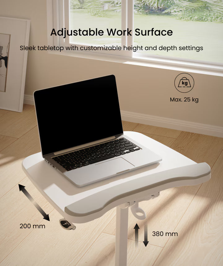 FlexiSpot Exercise Bike Chair - White