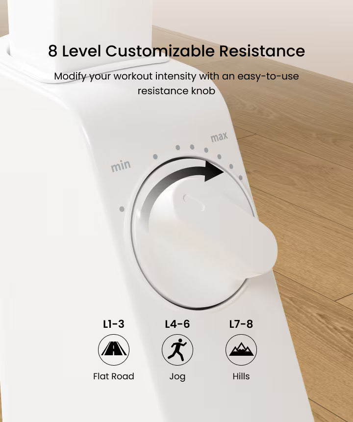 FlexiSpot Exercise Bike Chair - White