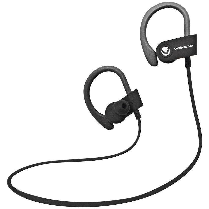 Volkano Race Series Bluetooth Sport Earhook Earphones (Black, VK-1008-BK) - Office R Us Lagos
