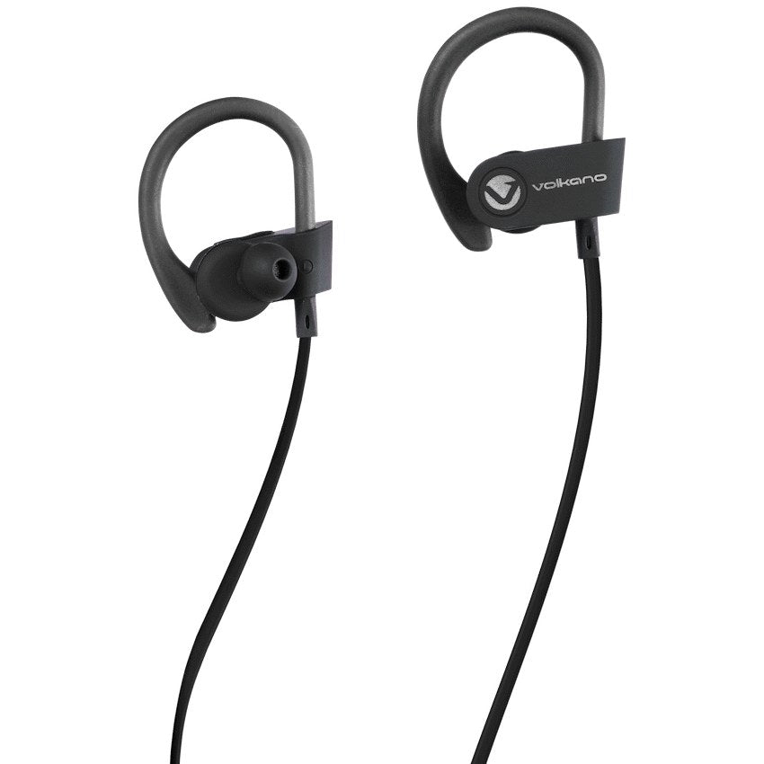 Volkano Race Series Bluetooth Sport Earhook Earphones (Black, VK-1008-BK) - View 2 - Office R Us