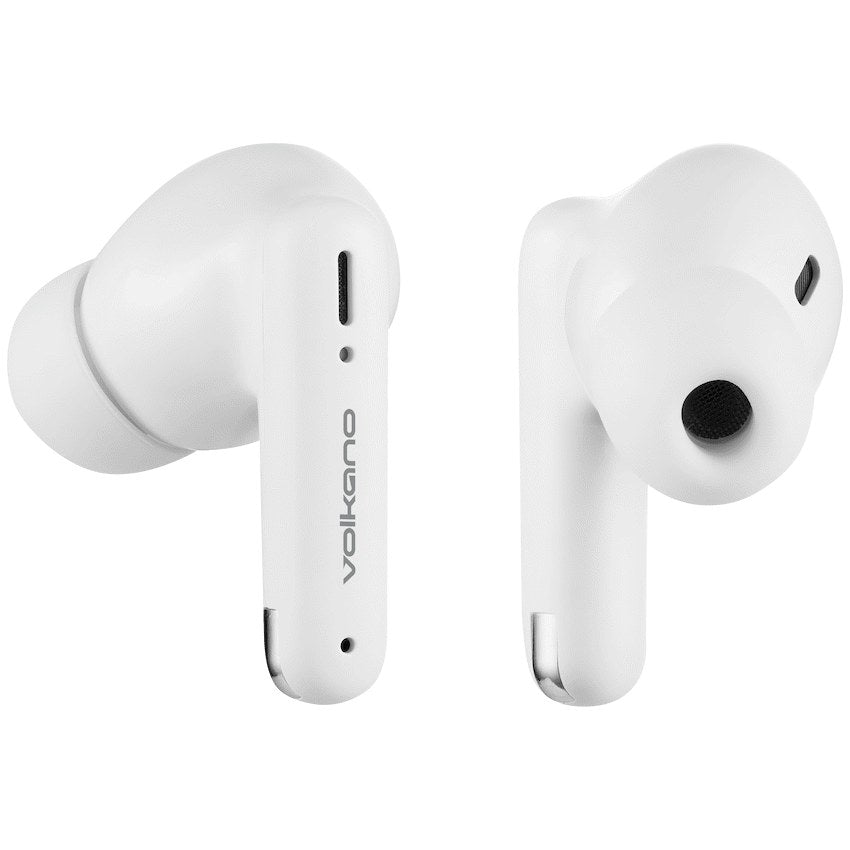 Volkano Jupiter Series TWS Earphones - White - Front - Office R Us