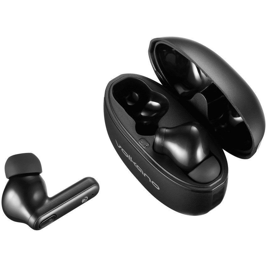 Volkano Pulse Series True Wireless Earphones with Charging Case - Black - View 2 - Office R Us