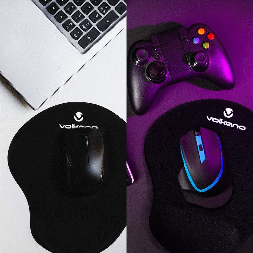 Volkano Comfort Series Gel Wristguard Mousepad (Black, VK-20009-BK) - View 6 - Office R Us