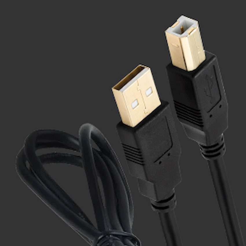 Volkano Print Series USB Printer Cable (Black) - 1.8 m - View 2 - Office R Us