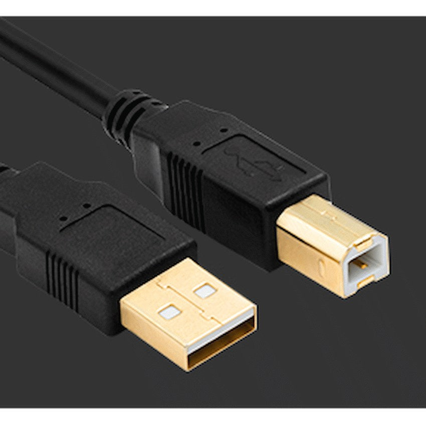 Volkano Print Series USB Printer Cable (Black) - 1.8 m - View 3 - Office R Us