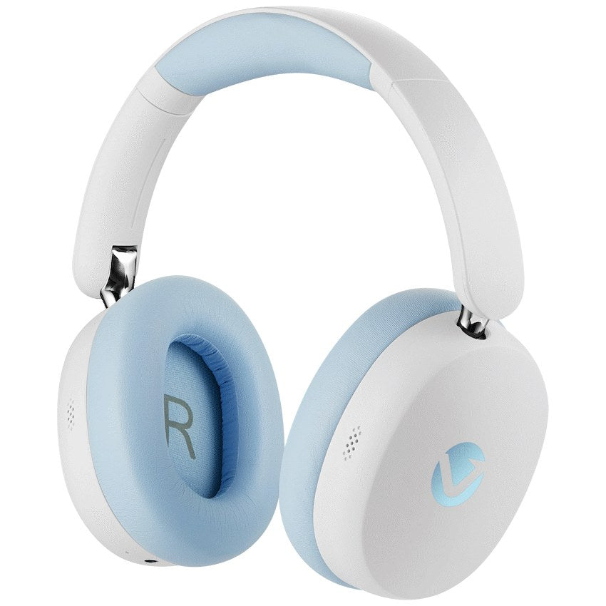 Volkano Lexi Pro Hybrid ANC Headphones - Blue/Cream - View 6 - Office R Us