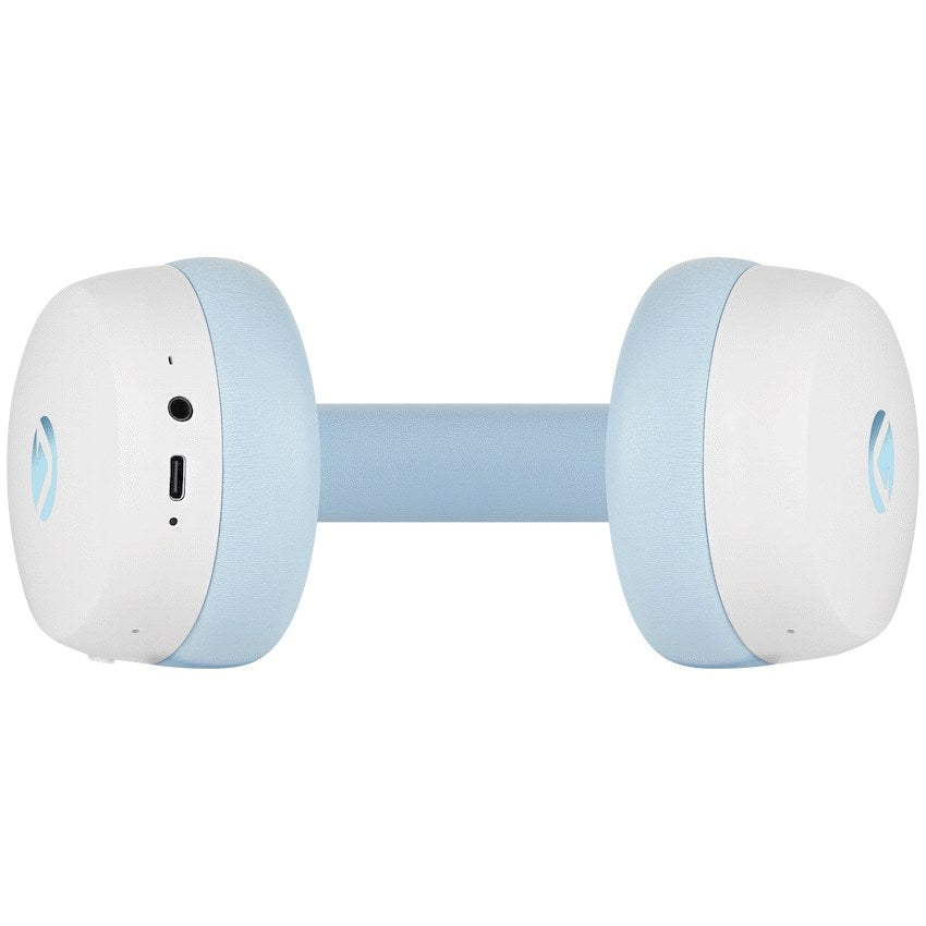Volkano Lexi Pro Hybrid ANC Headphones - Blue/Cream - View 7 - Office R Us
