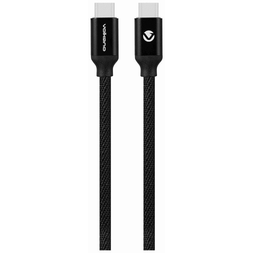 Volkano Weave Series 60W USB-C to USB-C Cable - 3 m / Black - View 16 - Office R Us