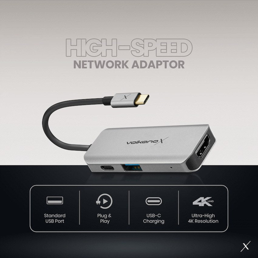 VolkanoX Core 3-in-1 Adapter (VK-20209-BK) - View 4 - Office R Us