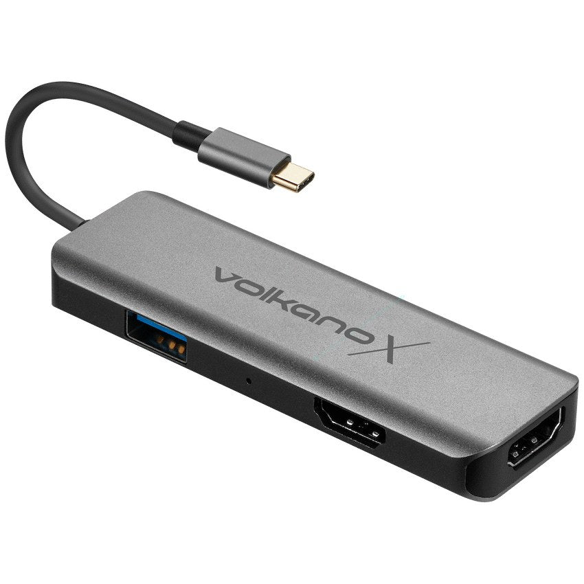 VolkanoX Core Duo HDMI USB-C to Dual HDMI Adapter (VK-20216-CH) - View 1 - Office R Us