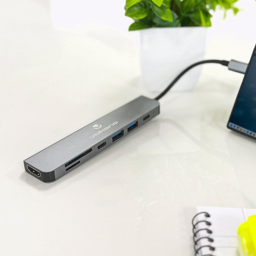 Volkano Expand Series 7-in-1 Type-C Hub (VK-20236-BK) - View 6 - Office R Us