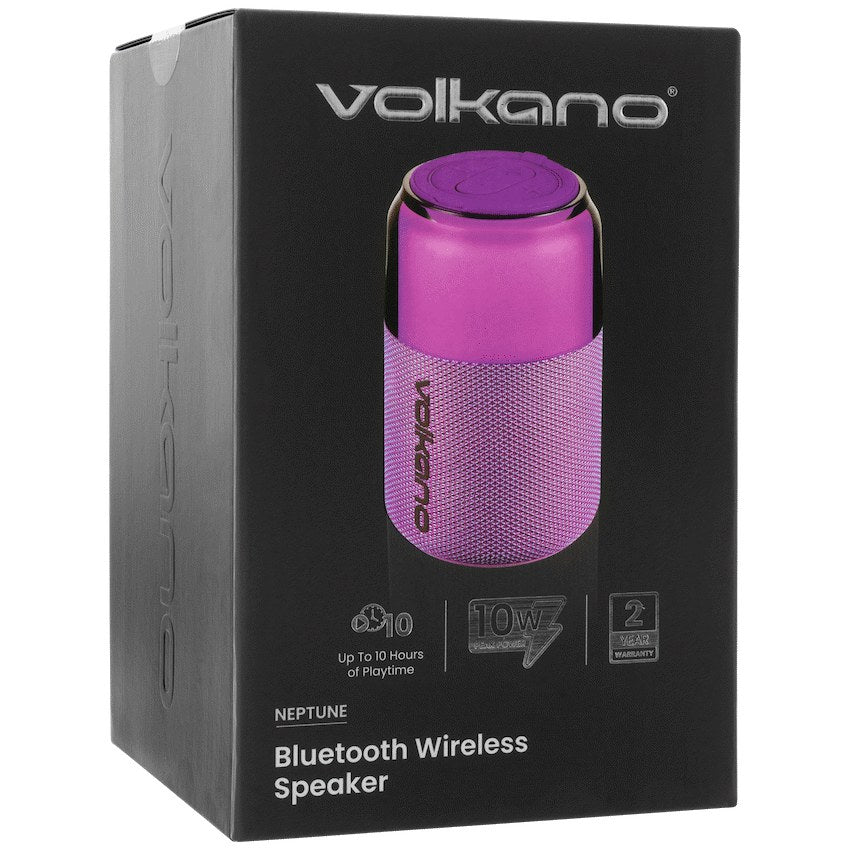 Volkano Neptune Bluetooth Wireless Speaker - Purple - View 12 - Office R Us