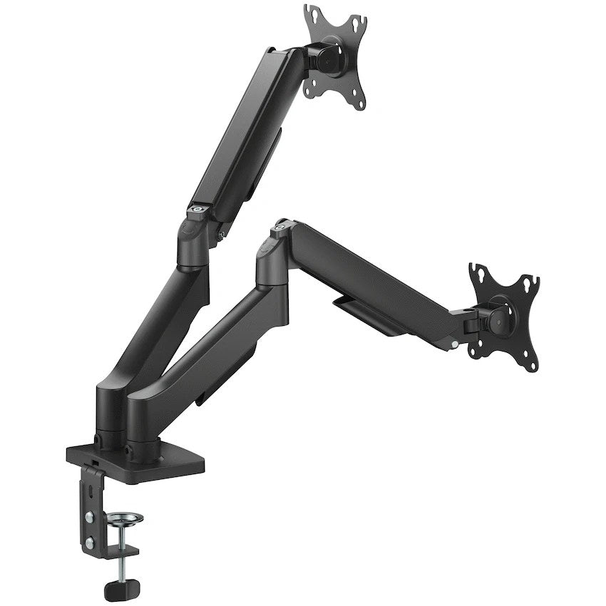 Volkano Steel Series Full Motion Dual Monitor Desk Mount 17"-32" (VK-4039-BK) - View 3 - Office R Us