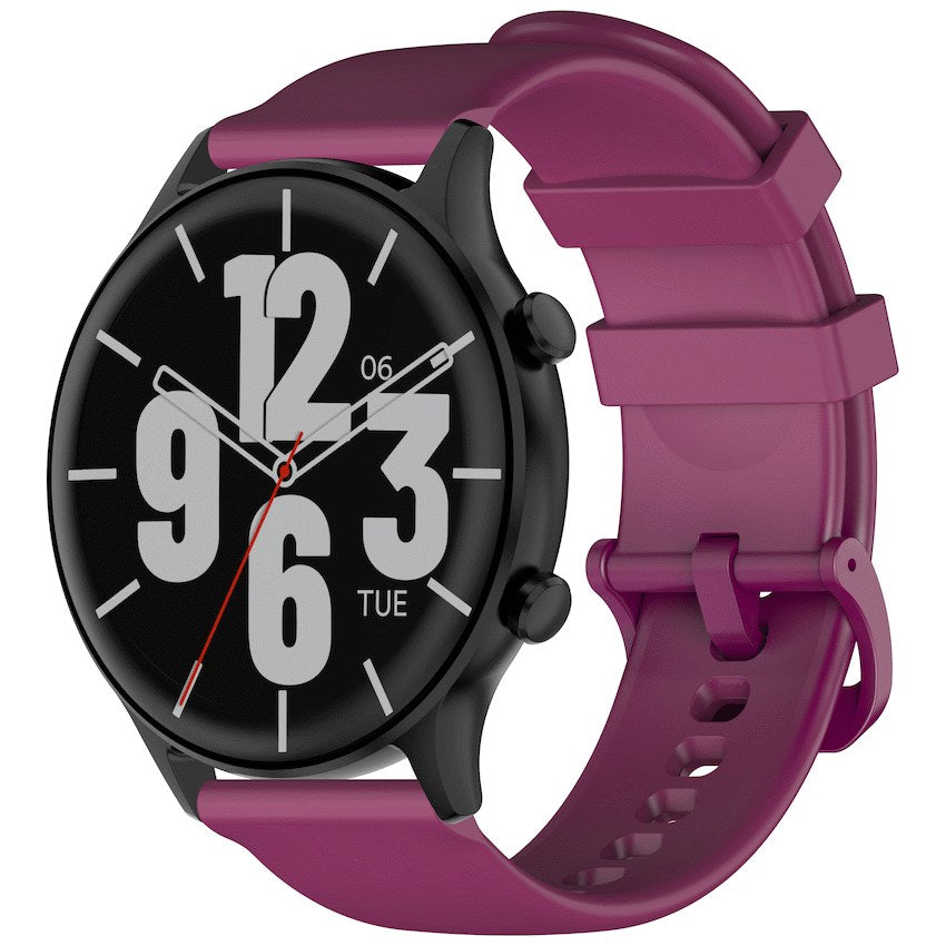 Volkano Halo Series Smartwatch - Burgundy - Front - Office R Us