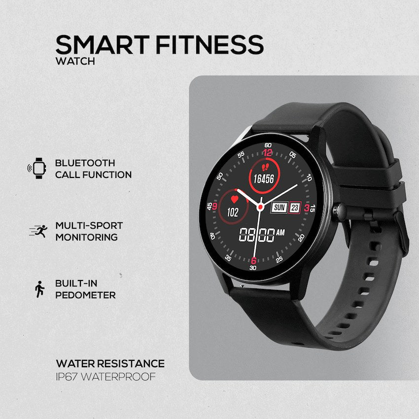 Volkano Soul Series Smartwatch (Black, VK-5085-BK) - View 4 - Office R Us