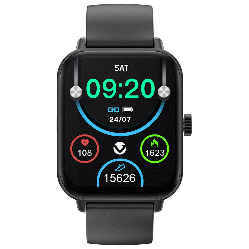 Volkano Chroma Series Smartwatch - Black Strap - View 1 - Office R Us