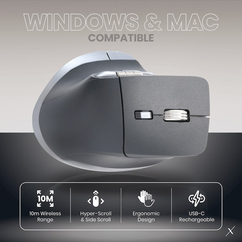 VolkanoX Genesis Series Bluetooth Wireless Mouse (VKX-215-BK) - View 4 - Office R Us