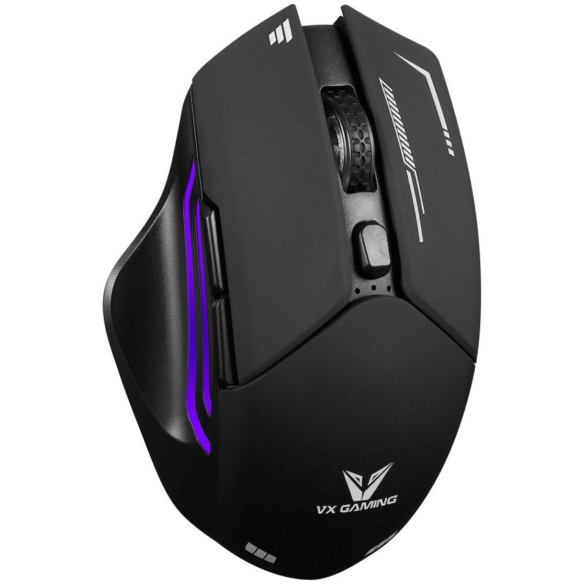 VX Gaming Kratos Series Wireless Rechargeable RGB Gaming Mouse (VX-207-BK) - View 1 - Office R Us