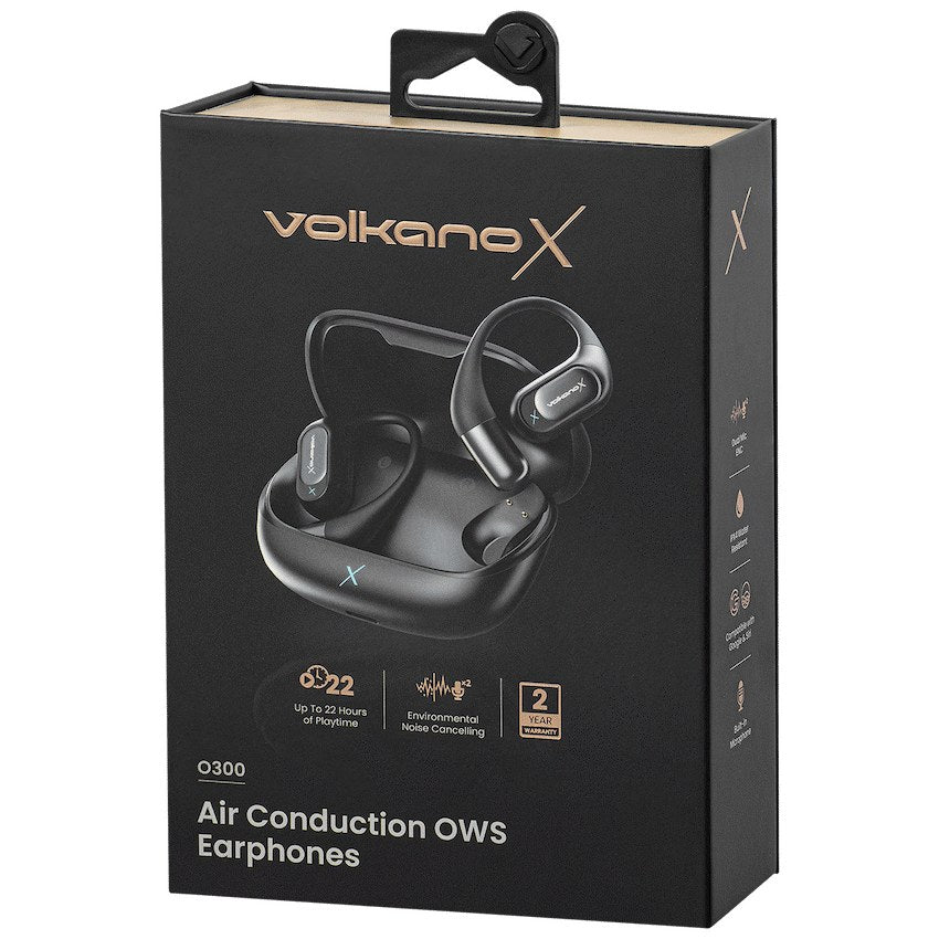 VolkanoX O300 Air Conduction OWS Earphones (Black, VXO-300-BK) - View 5 - Office R Us