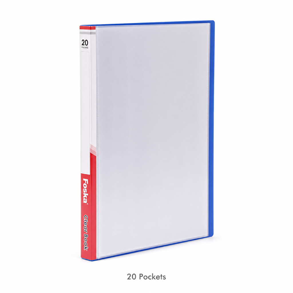 A4 Clear Display Book — 20 Pockets