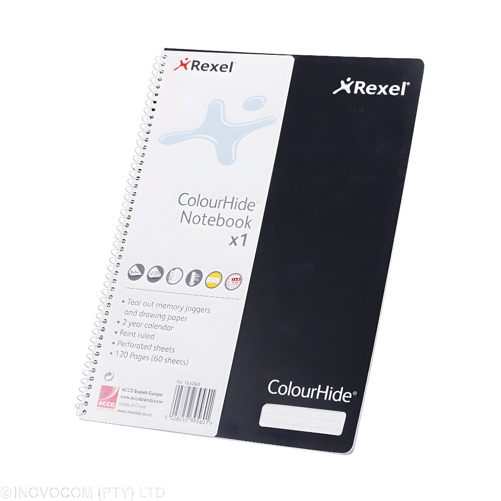 Rexel Colourhide Notebook Feint A4