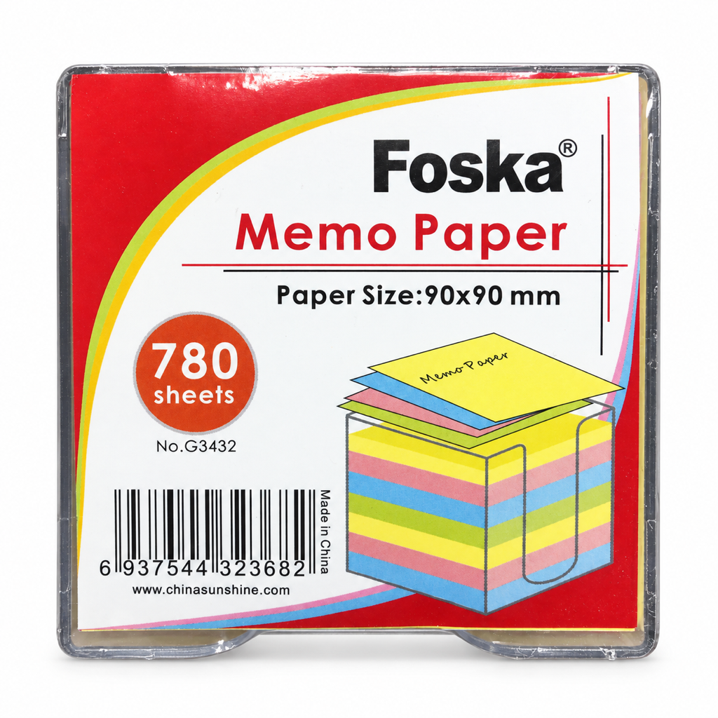 Foska Memo Paper 780 sheets four-colour block G3432 – front
